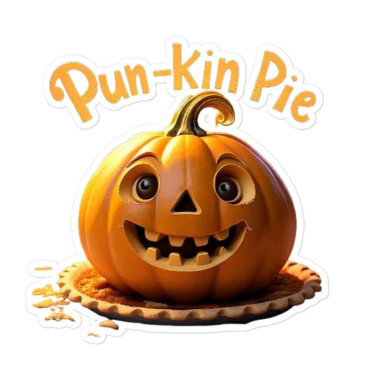 Pun-Kin Pie Bubble-free stickers