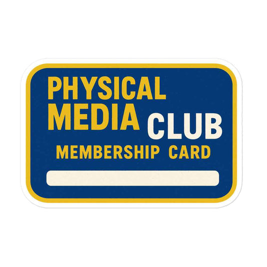 Physical Media Club Bubble-free stickers