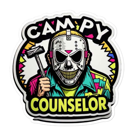 Campy Counselor Bubble-free stickers