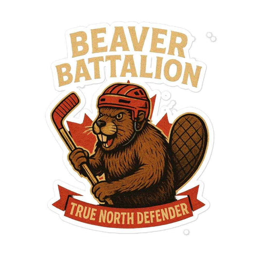 Beaver Battalion – True North Defender Bubble-free stickers