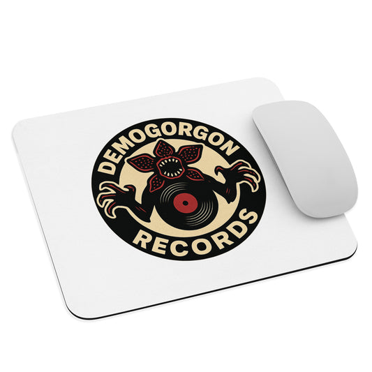 Demogorgon Records Mouse pad  from Rare Plus Apparel – unique movie & pop culture inspired design.