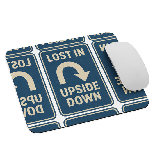Lost in the Upside Down Mouse pad  from Rare Plus Apparel – unique movie & pop culture inspired design.