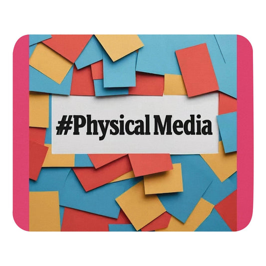 #PhysicalMedia Mouse pad - Rare Plus Apparel!
