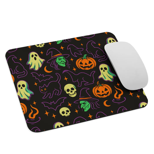 Haunted Halloween Havoc 80s Icon All-Over Print Mouse pad - Rare Plus Apparel!