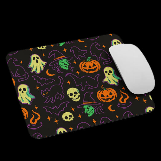 Haunted Halloween Havoc 80s Icon All-Over Print Mouse pad - Rare Plus Apparel!