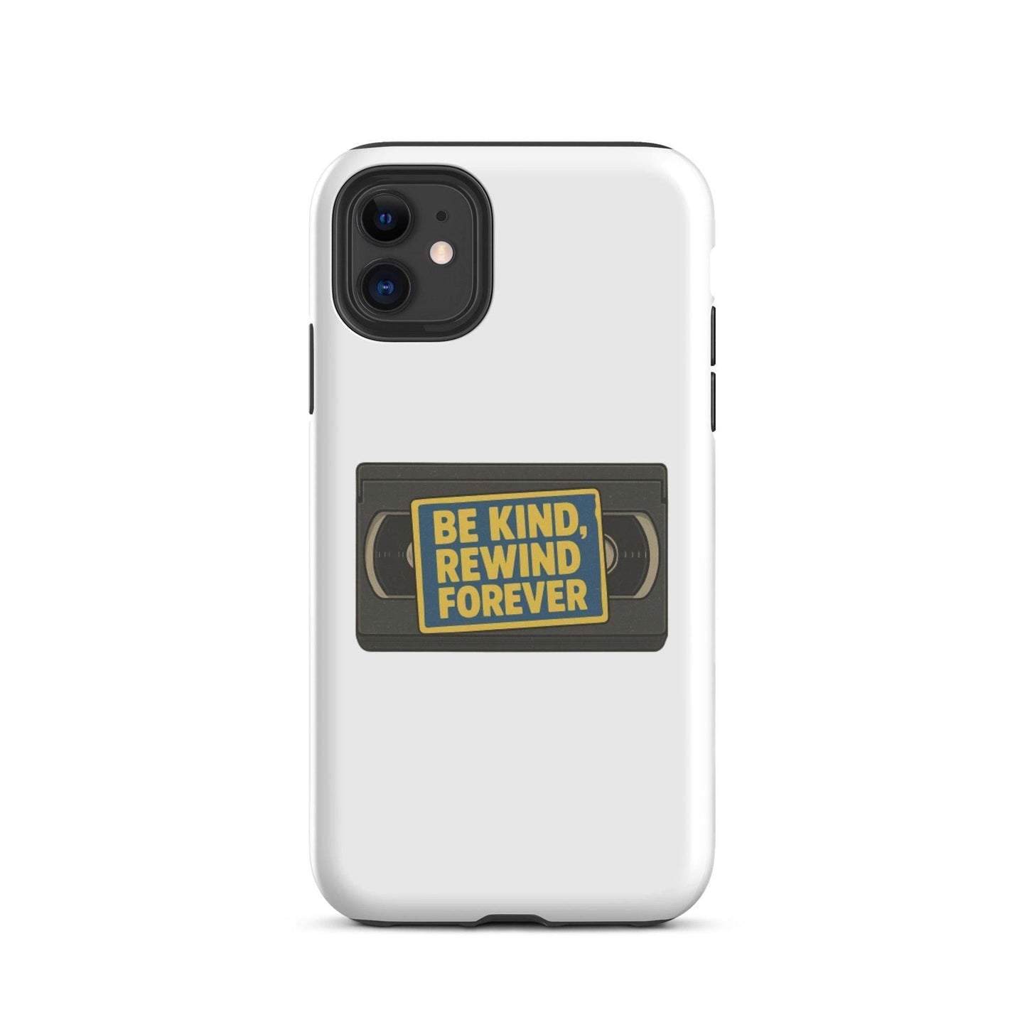 Be Kind, Rewind Forever Tough Case for iPhone®  from Rare Plus Apparel – unique movie & pop culture inspired design.