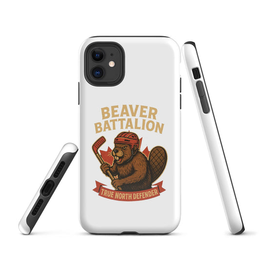 Beaver Battalion – True North Defender Tough Case for iPhone®  from Rare Plus Apparel – unique movie & pop culture inspired design.
