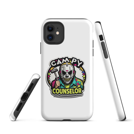 Campy Counselor Tough Case for iPhone®  from Rare Plus Apparel – unique movie & pop culture inspired design.