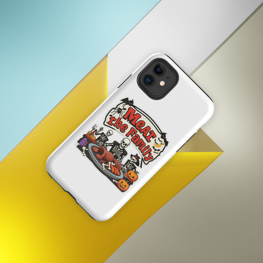 Meat The Family Tough Case for iPhone®  from Rare Plus Apparel – unique movie & pop culture inspired design.