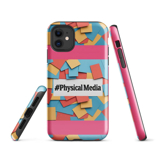 #PhysicalMedia Tough Case for iPhone®  from Rare Plus Apparel – unique movie & pop culture inspired design.