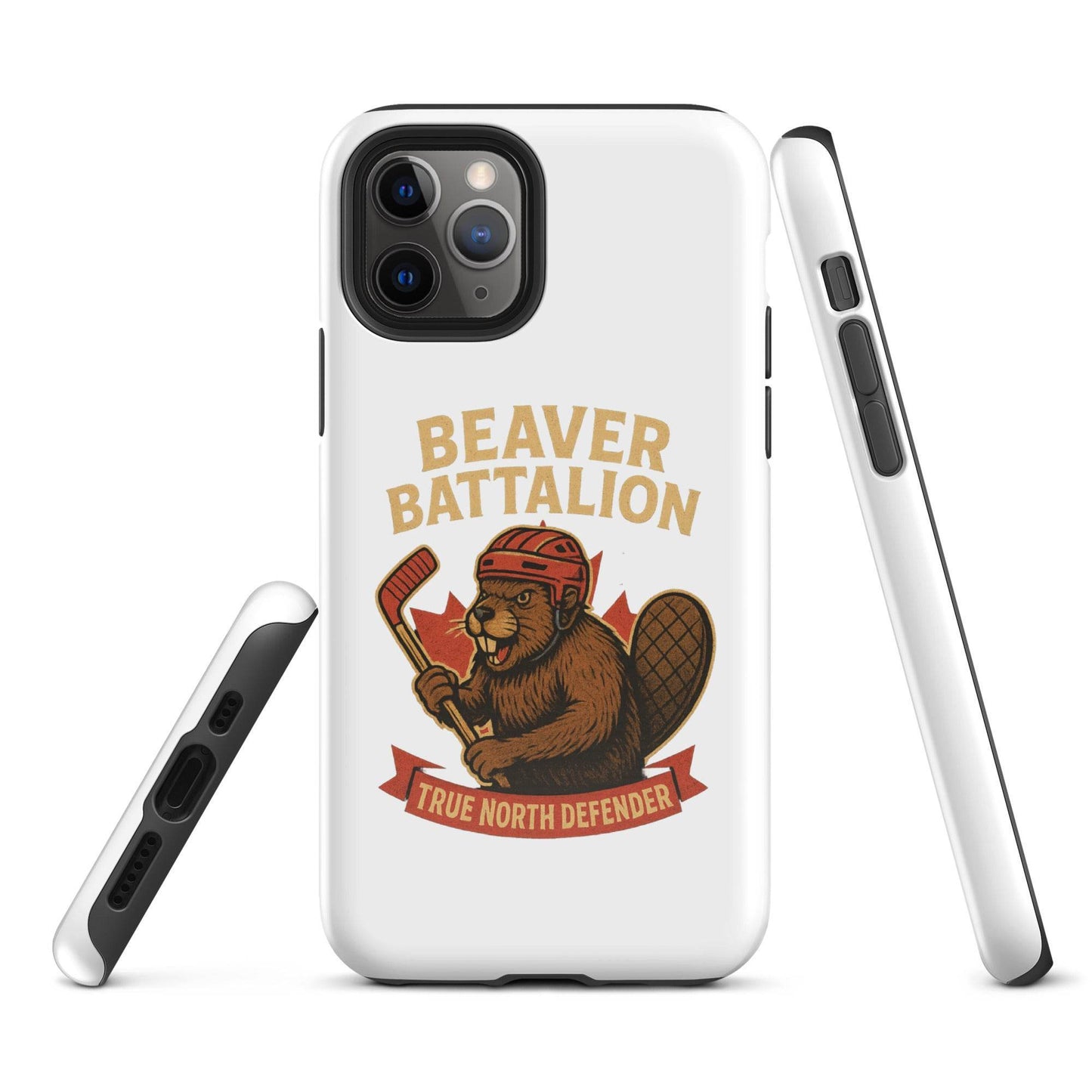 Beaver Battalion – True North Defender Tough Case for iPhone®  from Rare Plus Apparel – unique movie & pop culture inspired design.