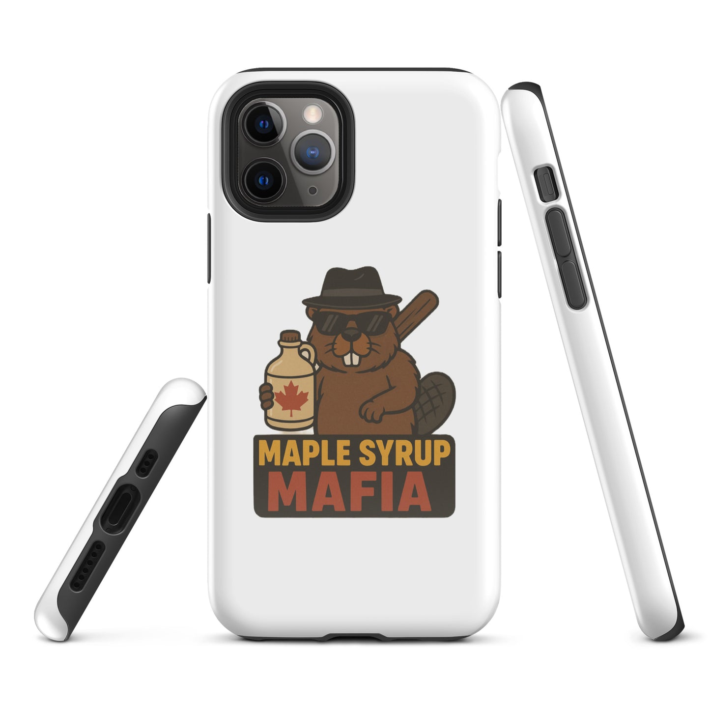 Maple Syrup Mafia Tough Case for iPhone®  from Rare Plus Apparel – unique movie & pop culture inspired design.