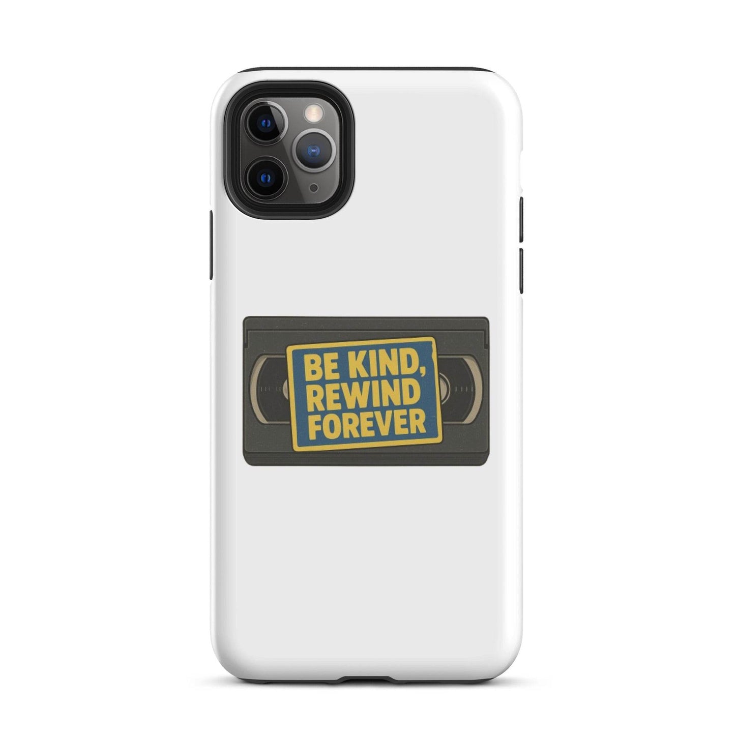 Be Kind, Rewind Forever Tough Case for iPhone®  from Rare Plus Apparel – unique movie & pop culture inspired design.