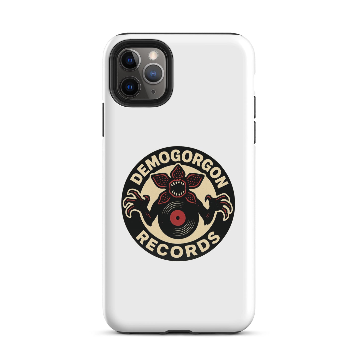 Demogorgon Records Tough Case for iPhone®  from Rare Plus Apparel – unique movie & pop culture inspired design.