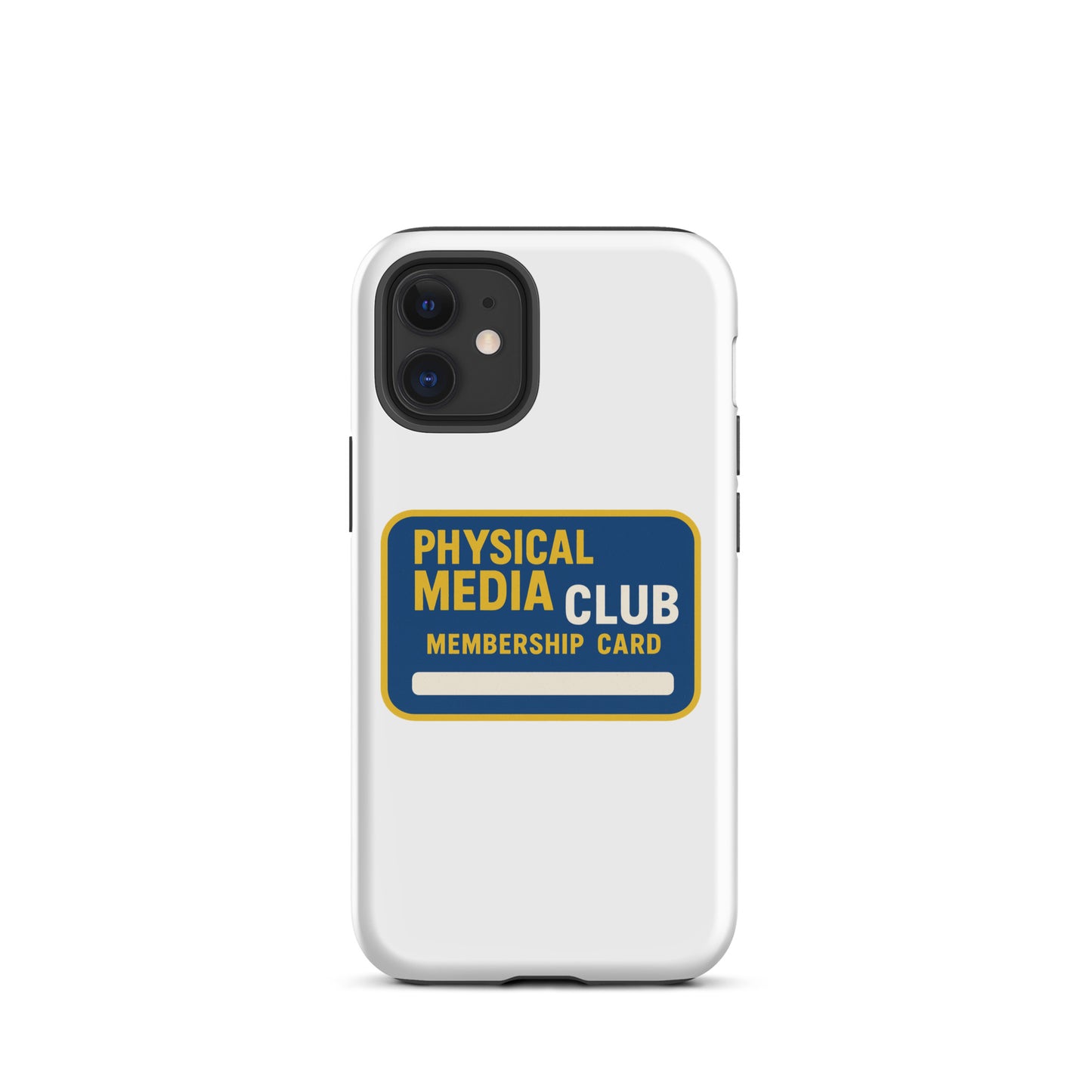 Physical Media Club Tough Case for iPhone®  from Rare Plus Apparel – unique movie & pop culture inspired design.