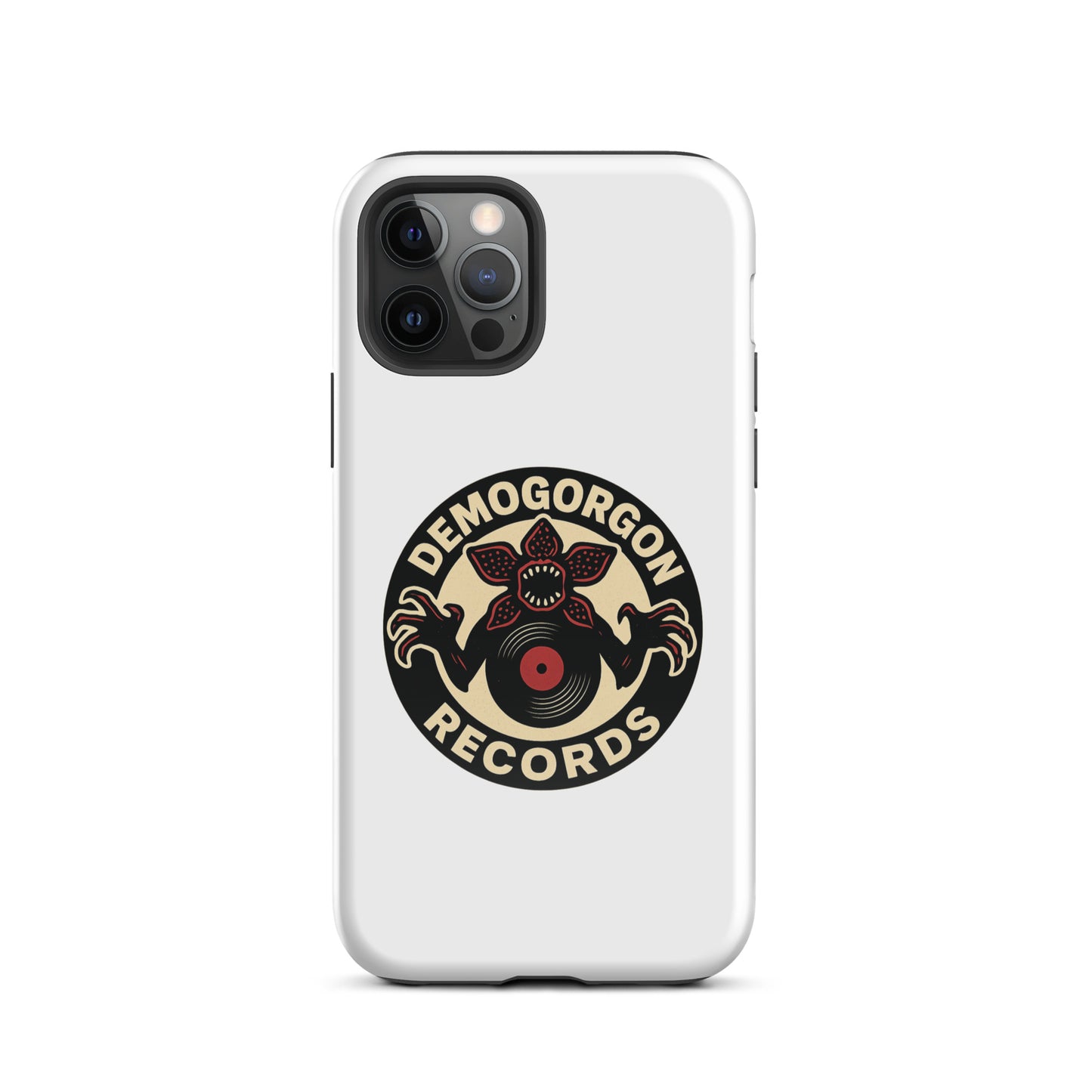 Demogorgon Records Tough Case for iPhone®  from Rare Plus Apparel – unique movie & pop culture inspired design.