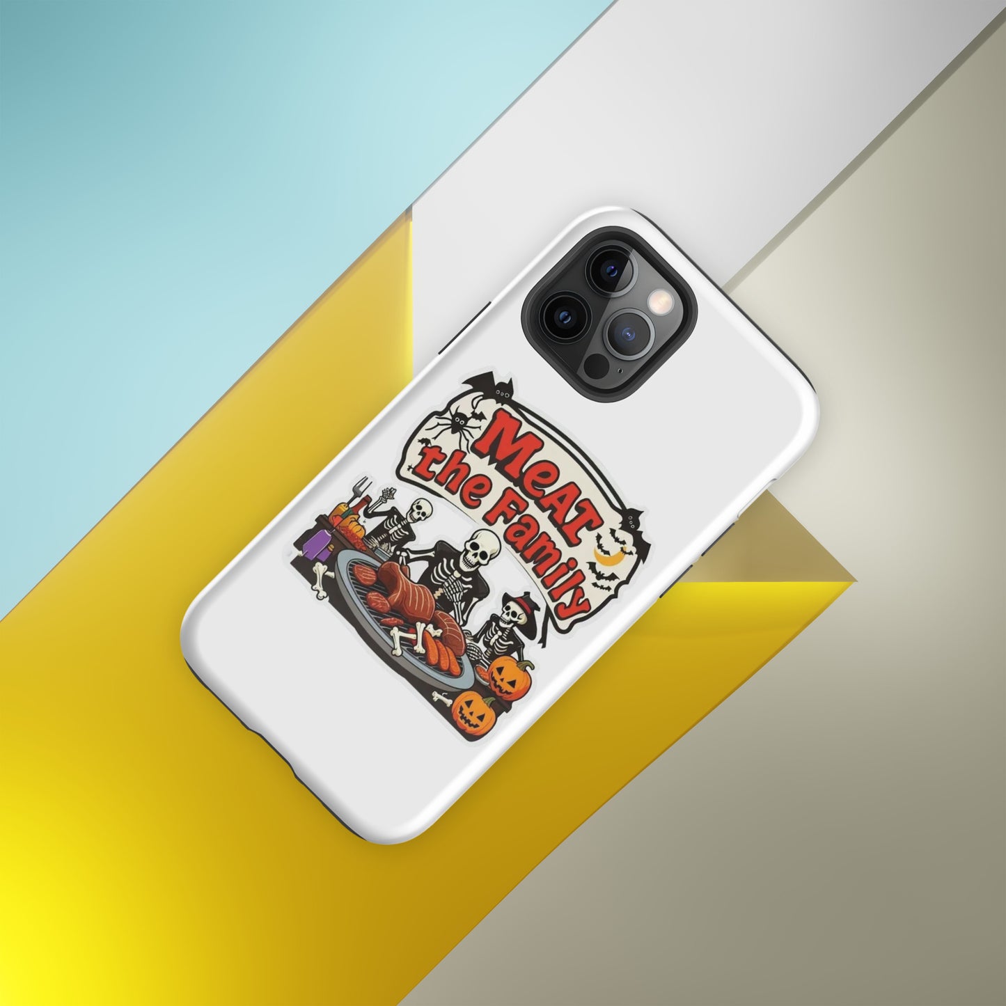 Meat The Family Tough Case for iPhone®  from Rare Plus Apparel – unique movie & pop culture inspired design.