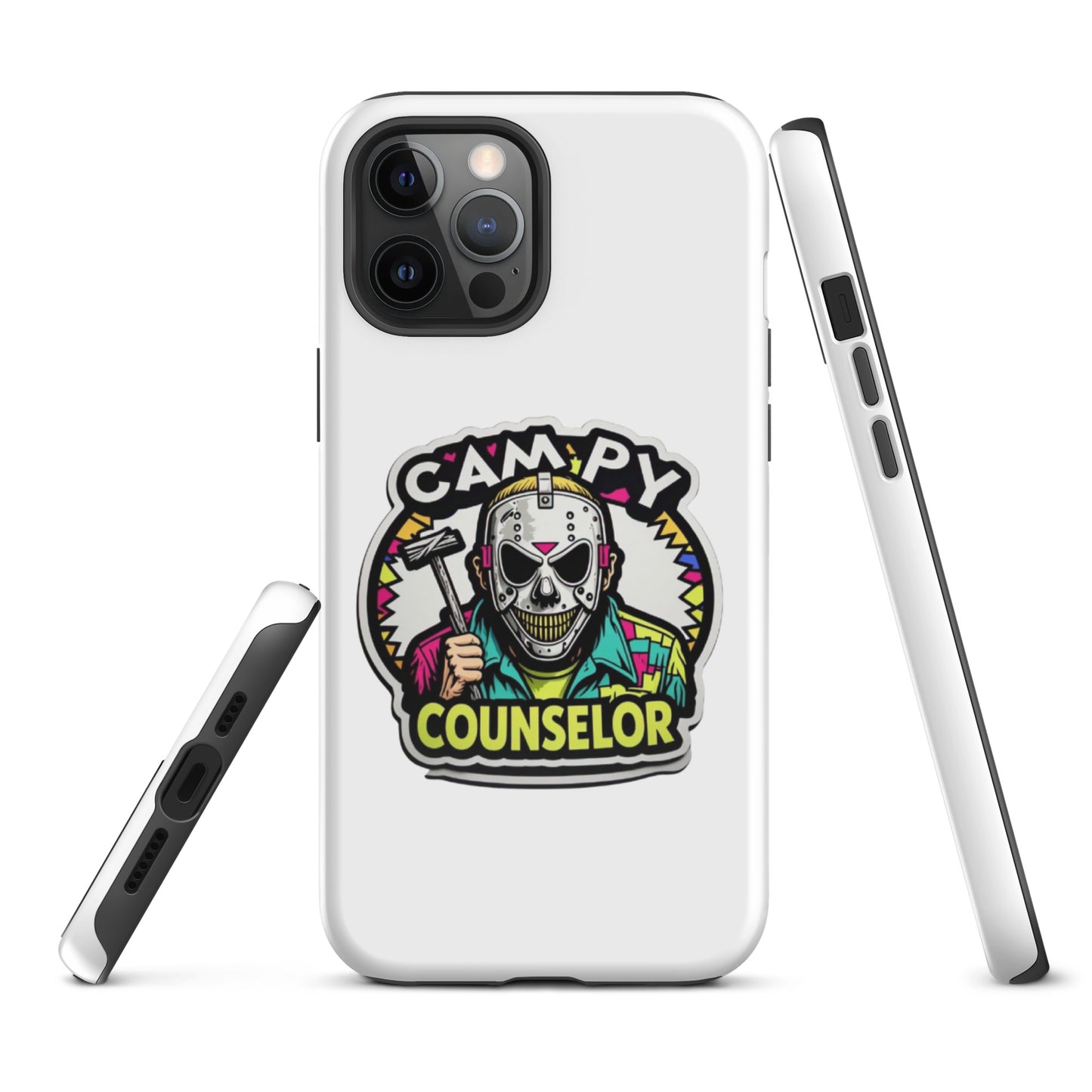 Campy Counselor Tough Case for iPhone®  from Rare Plus Apparel – unique movie & pop culture inspired design.