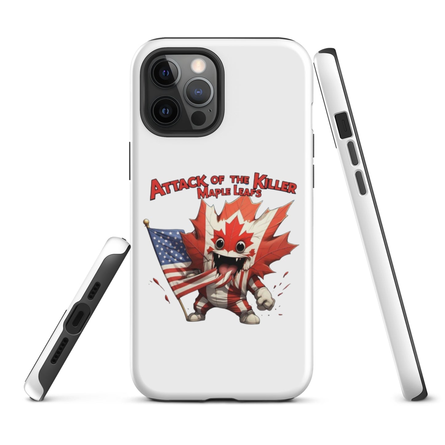 Maple Mayhem Tough Case for iPhone®  from Rare Plus Apparel – unique movie & pop culture inspired design.