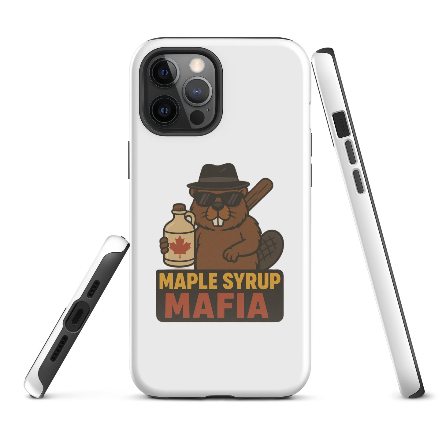 Maple Syrup Mafia Tough Case for iPhone®  from Rare Plus Apparel – unique movie & pop culture inspired design.