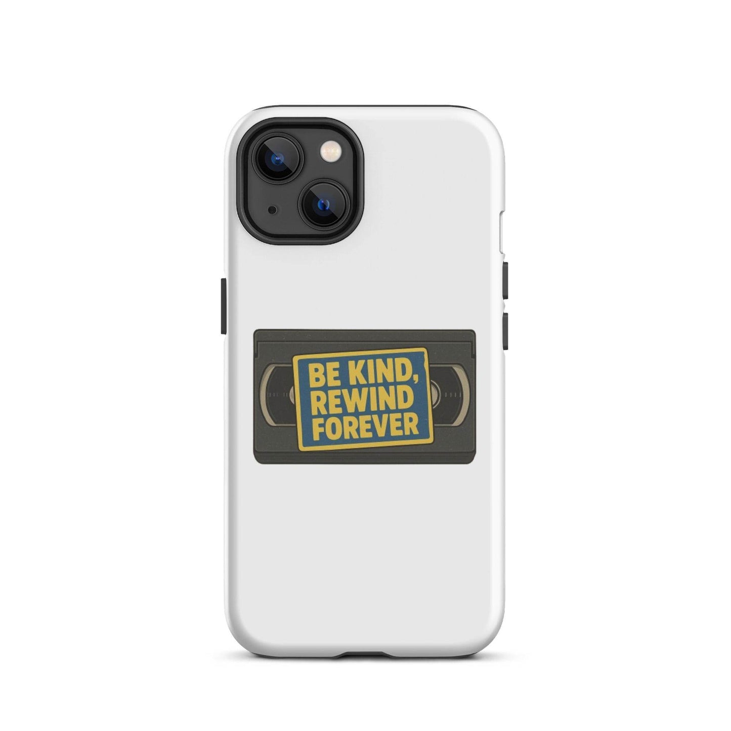 Be Kind, Rewind Forever Tough Case for iPhone®  from Rare Plus Apparel – unique movie & pop culture inspired design.