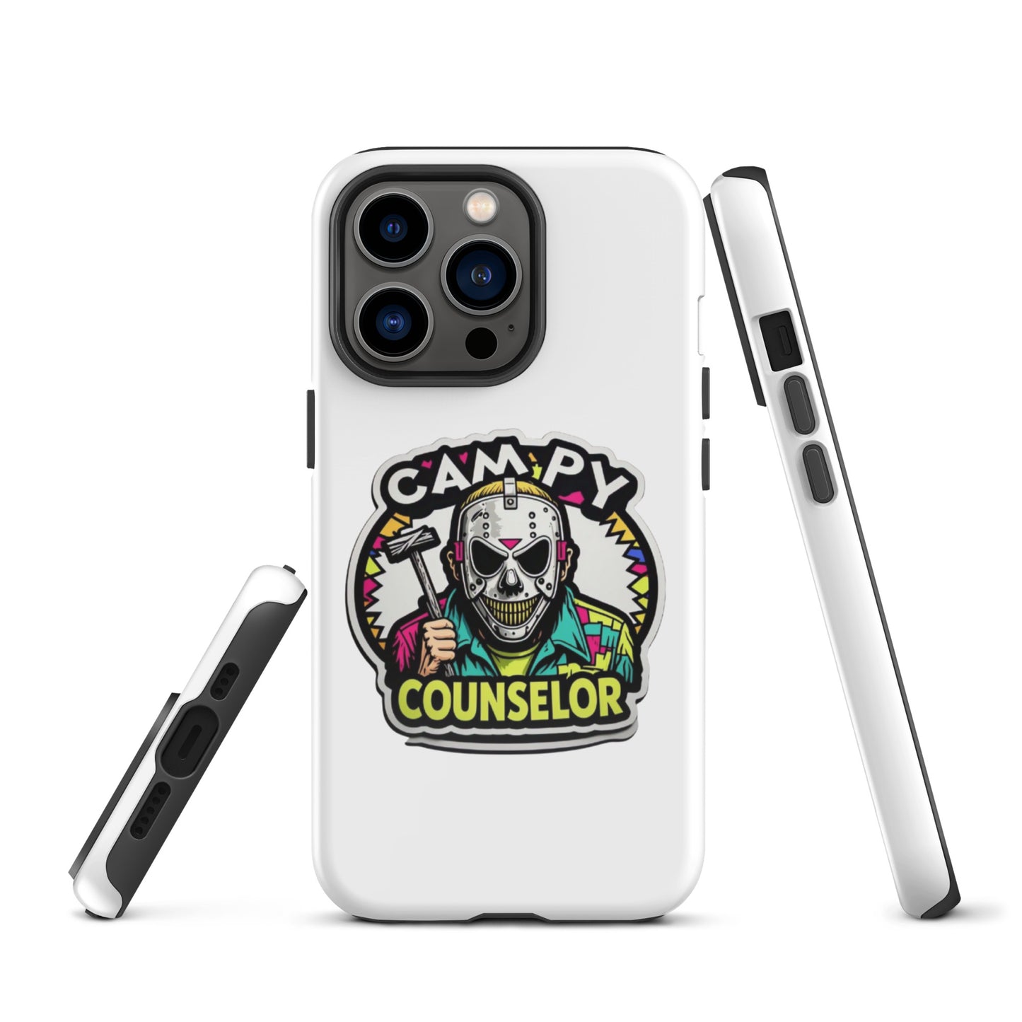 Campy Counselor Tough Case for iPhone®  from Rare Plus Apparel – unique movie & pop culture inspired design.