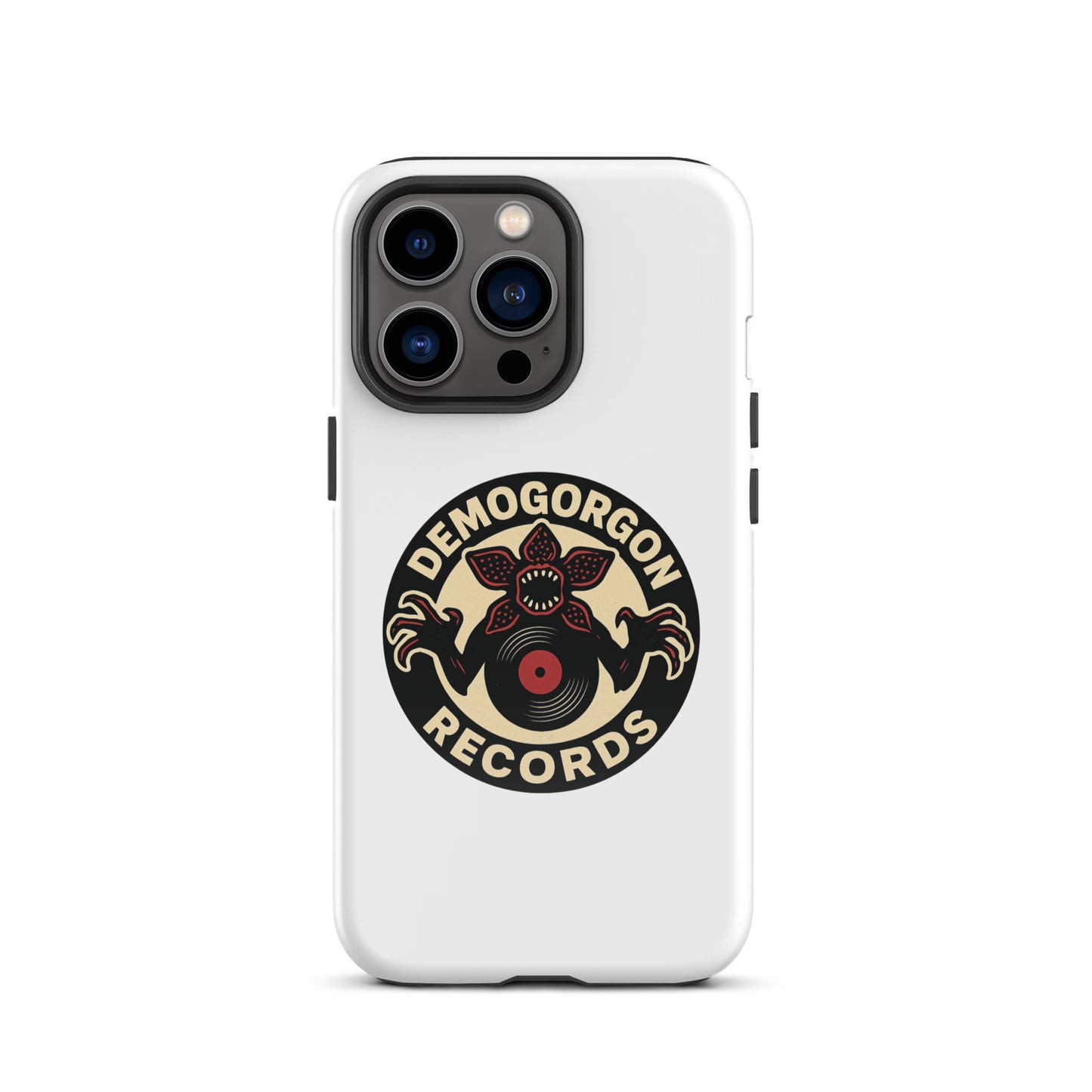 Demogorgon Records Tough Case for iPhone®  from Rare Plus Apparel – unique movie & pop culture inspired design.