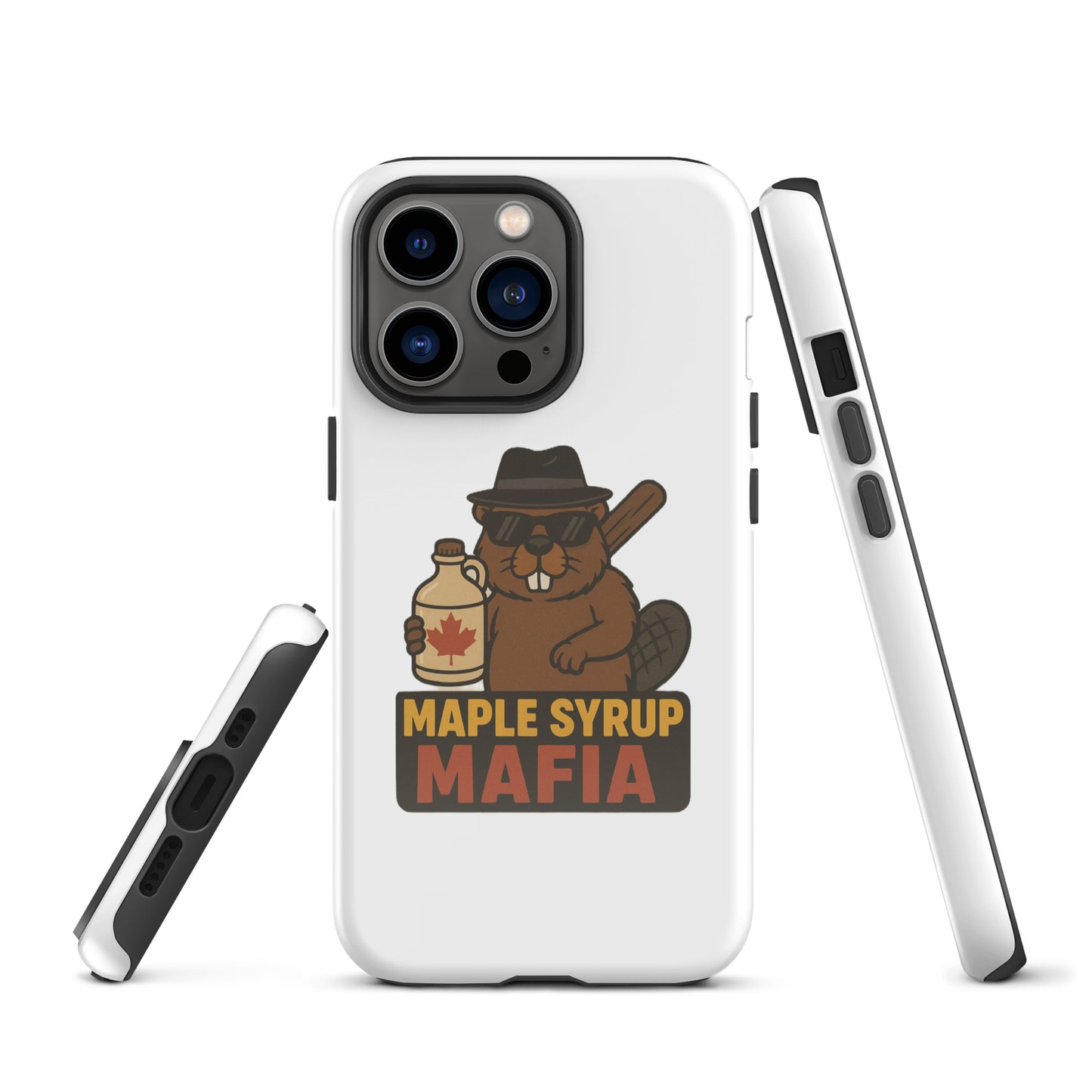 Maple Syrup Mafia Tough Case for iPhone®  from Rare Plus Apparel – unique movie & pop culture inspired design.