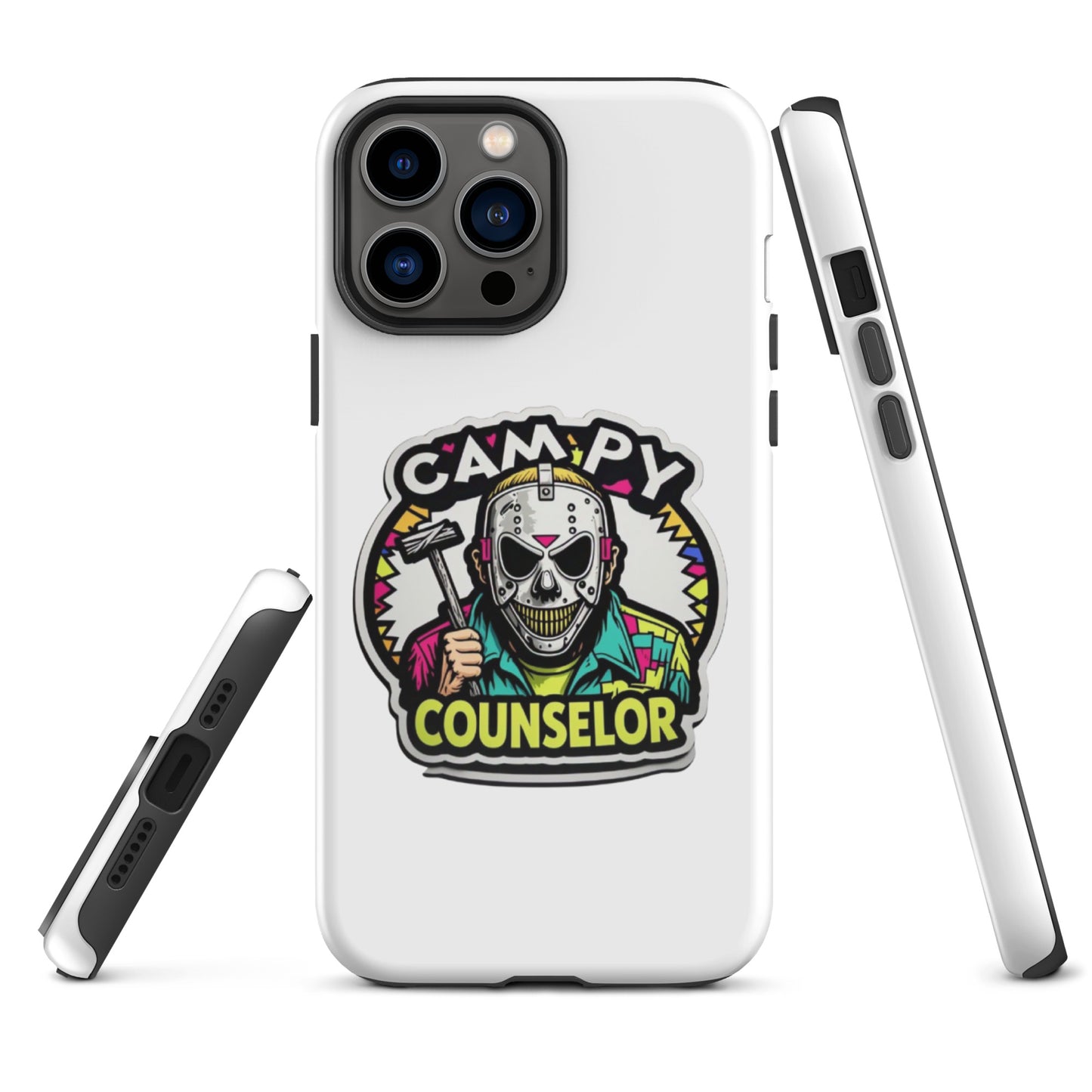 Campy Counselor Tough Case for iPhone®  from Rare Plus Apparel – unique movie & pop culture inspired design.