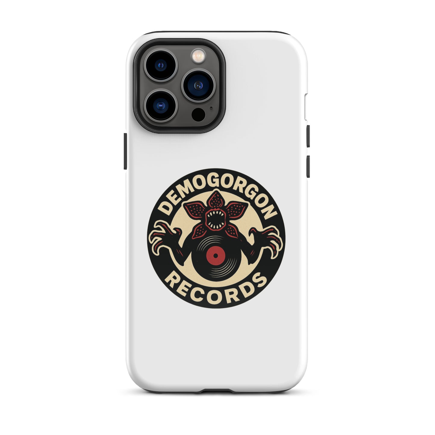 Demogorgon Records Tough Case for iPhone®  from Rare Plus Apparel – unique movie & pop culture inspired design.