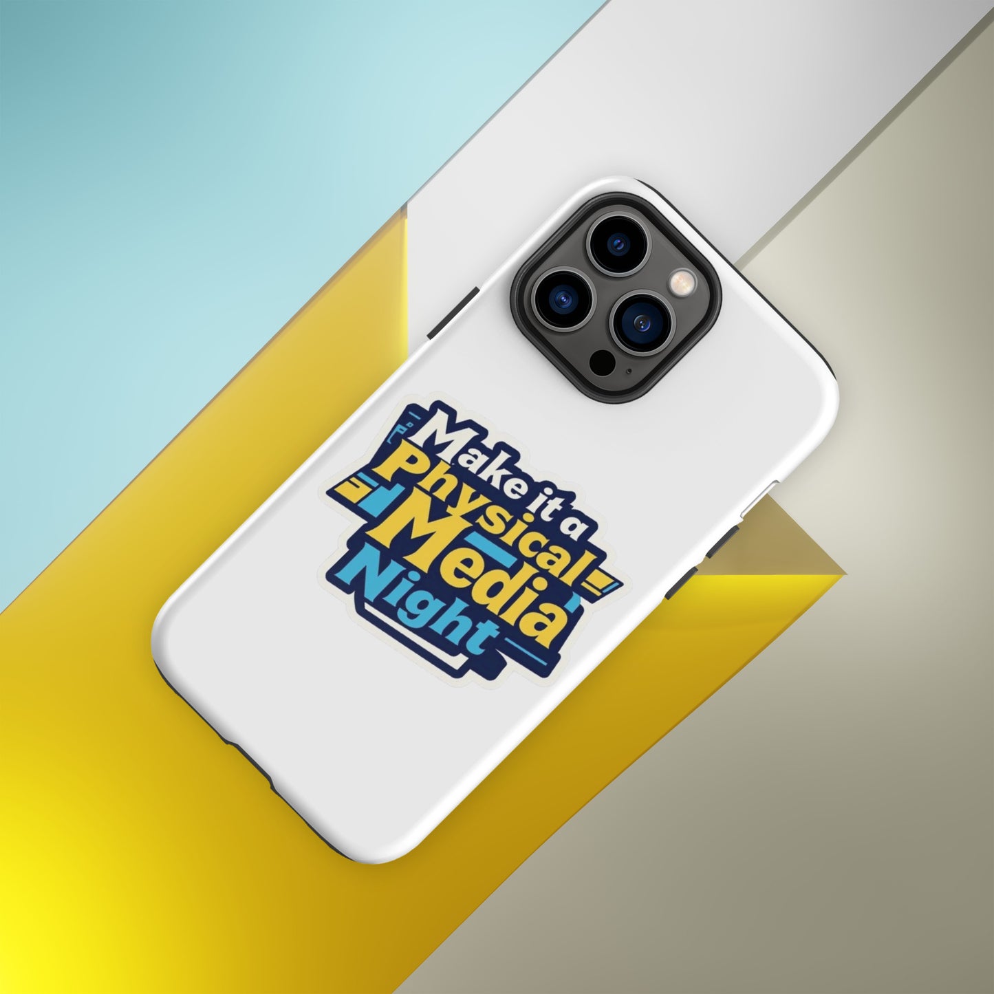 Make it a Physical Media Night Tough Case for iPhone®  from Rare Plus Apparel – unique movie & pop culture inspired design.
