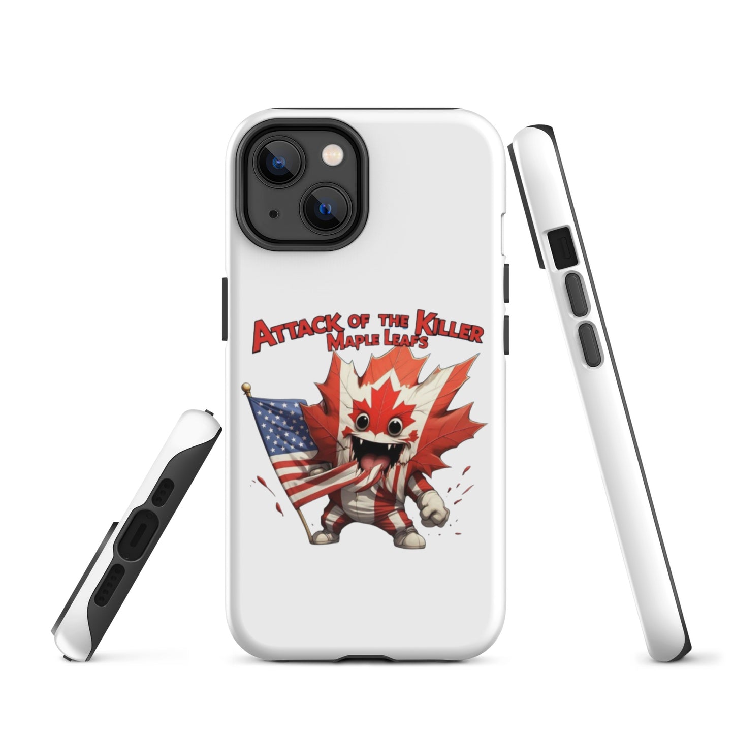 Maple Mayhem Tough Case for iPhone®  from Rare Plus Apparel – unique movie & pop culture inspired design.