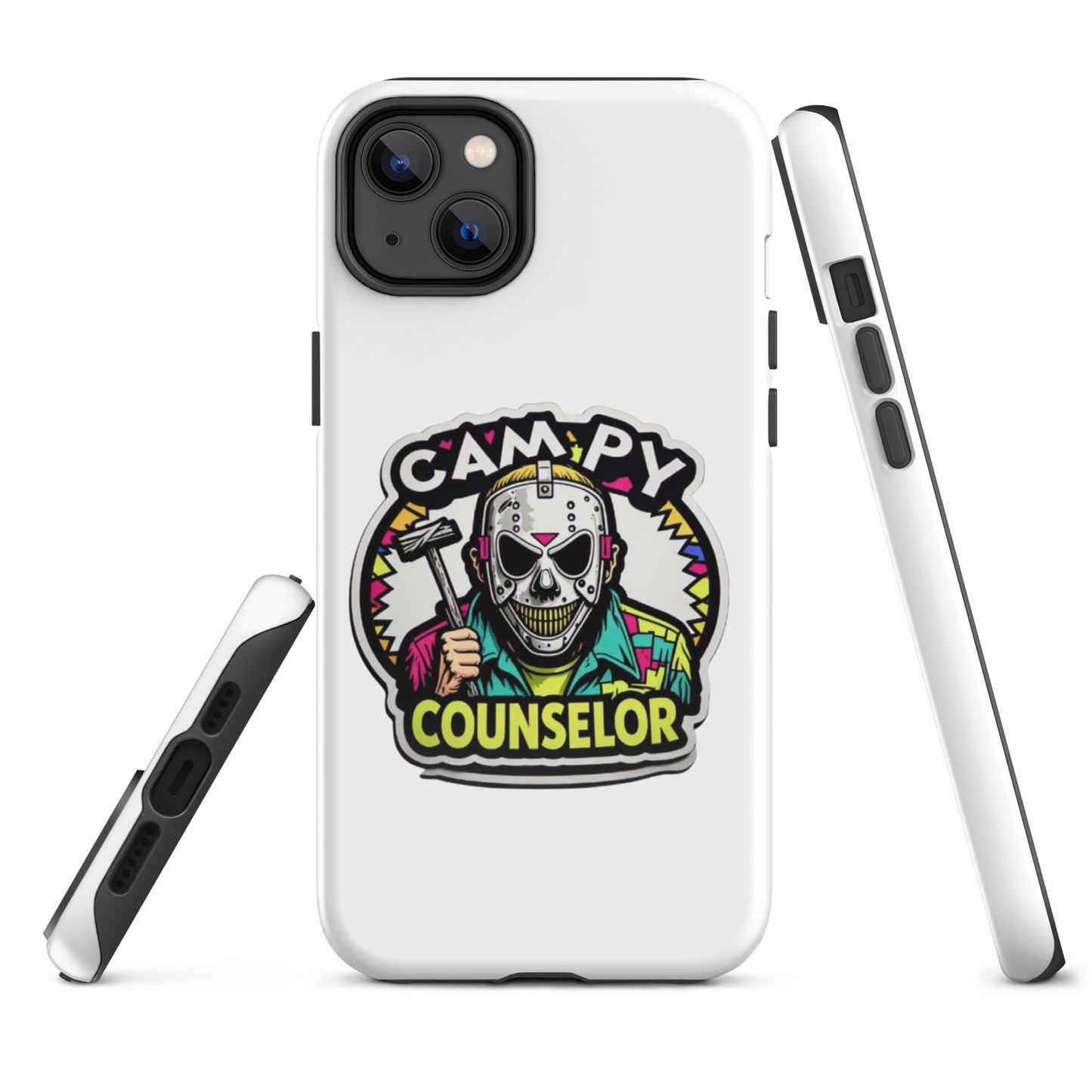 Campy Counselor Tough Case for iPhone®  from Rare Plus Apparel – unique movie & pop culture inspired design.