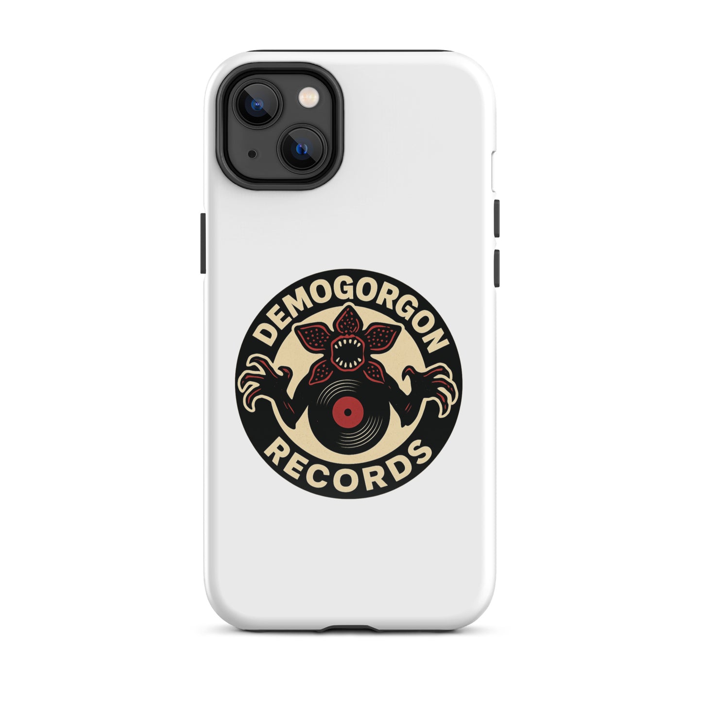 Demogorgon Records Tough Case for iPhone®  from Rare Plus Apparel – unique movie & pop culture inspired design.