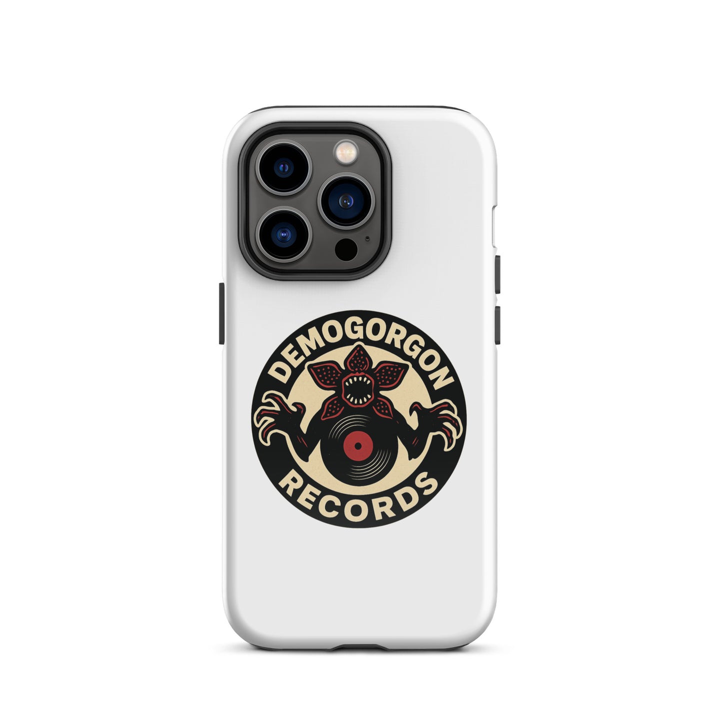 Demogorgon Records Tough Case for iPhone®  from Rare Plus Apparel – unique movie & pop culture inspired design.