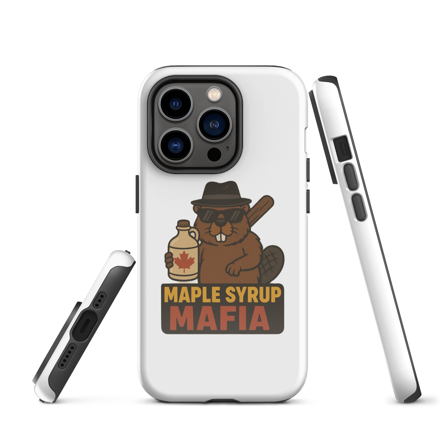 Maple Syrup Mafia Tough Case for iPhone®  from Rare Plus Apparel – unique movie & pop culture inspired design.