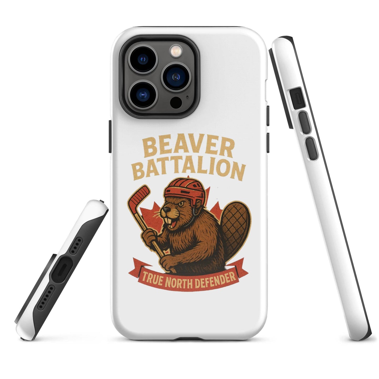 Beaver Battalion – True North Defender Tough Case for iPhone®  from Rare Plus Apparel – unique movie & pop culture inspired design.