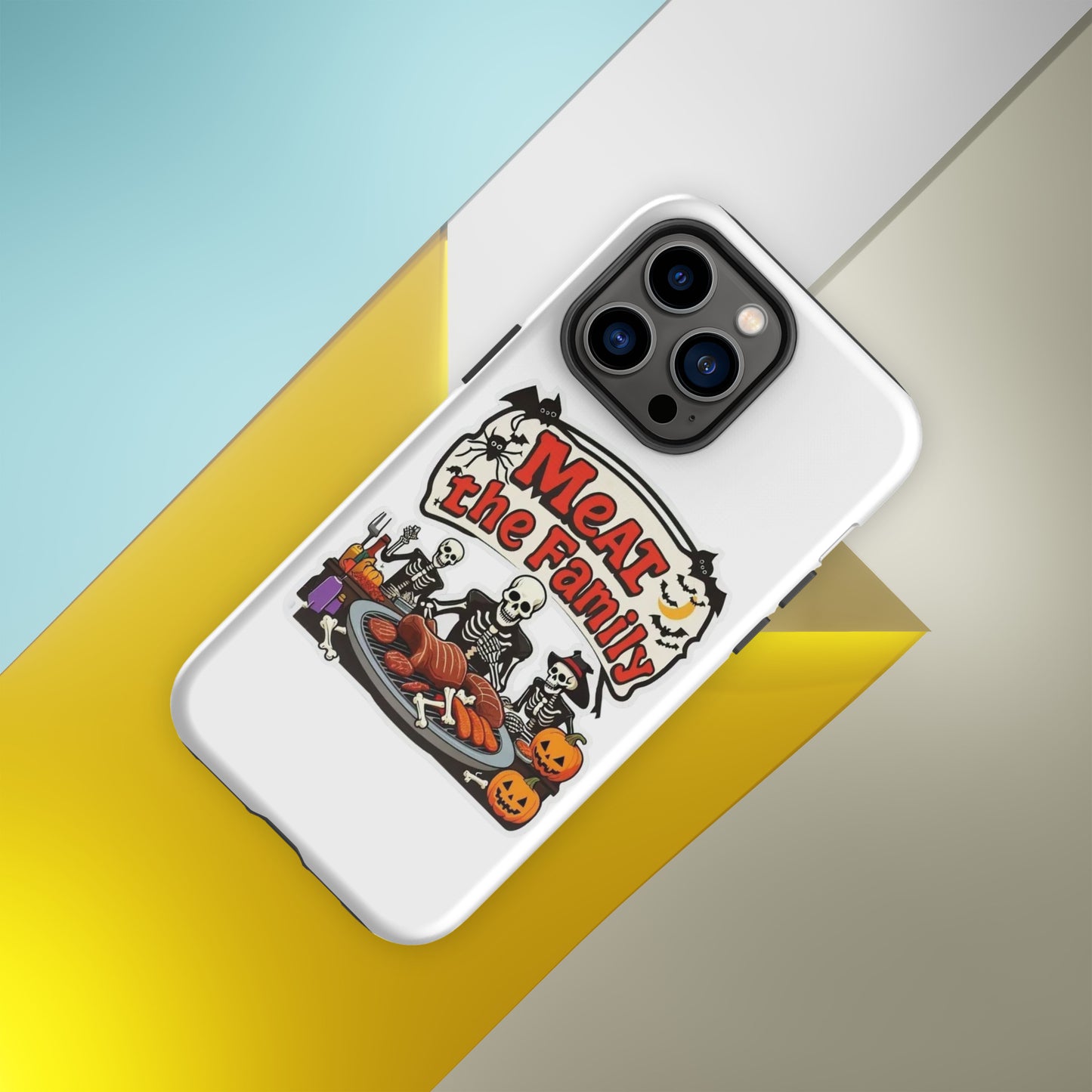 Meat The Family Tough Case for iPhone®  from Rare Plus Apparel – unique movie & pop culture inspired design.