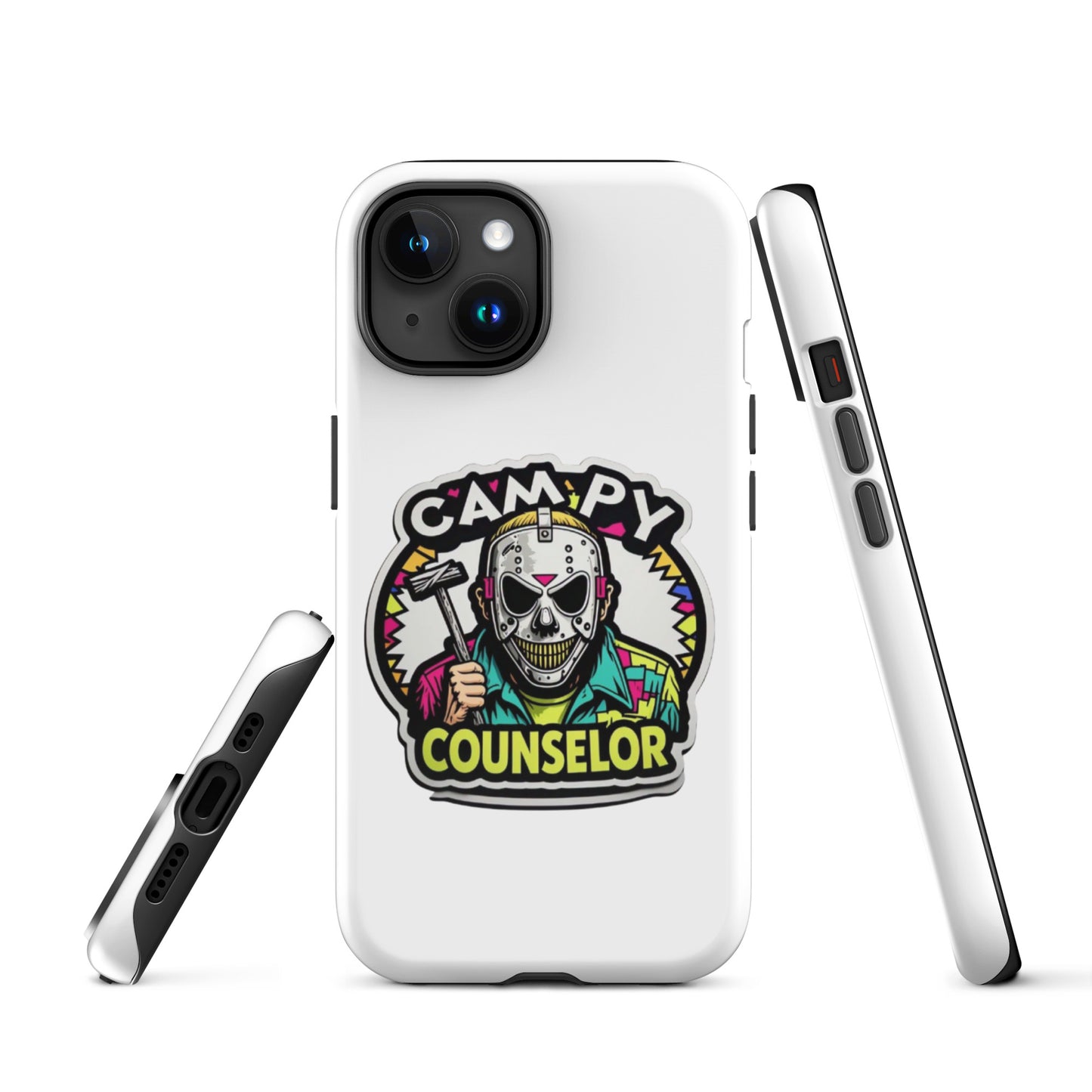 Campy Counselor Tough Case for iPhone®  from Rare Plus Apparel – unique movie & pop culture inspired design.
