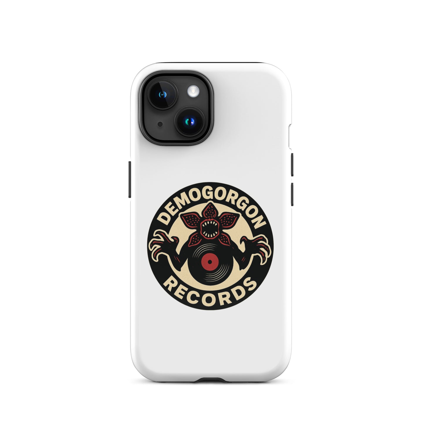 Demogorgon Records Tough Case for iPhone®  from Rare Plus Apparel – unique movie & pop culture inspired design.
