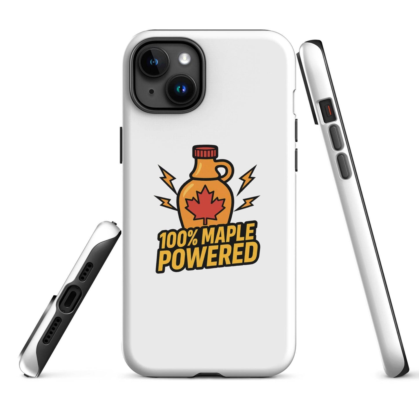 100% Maple Powered Tough Case for iPhone®  from Rare Plus Apparel – unique movie & pop culture inspired design.