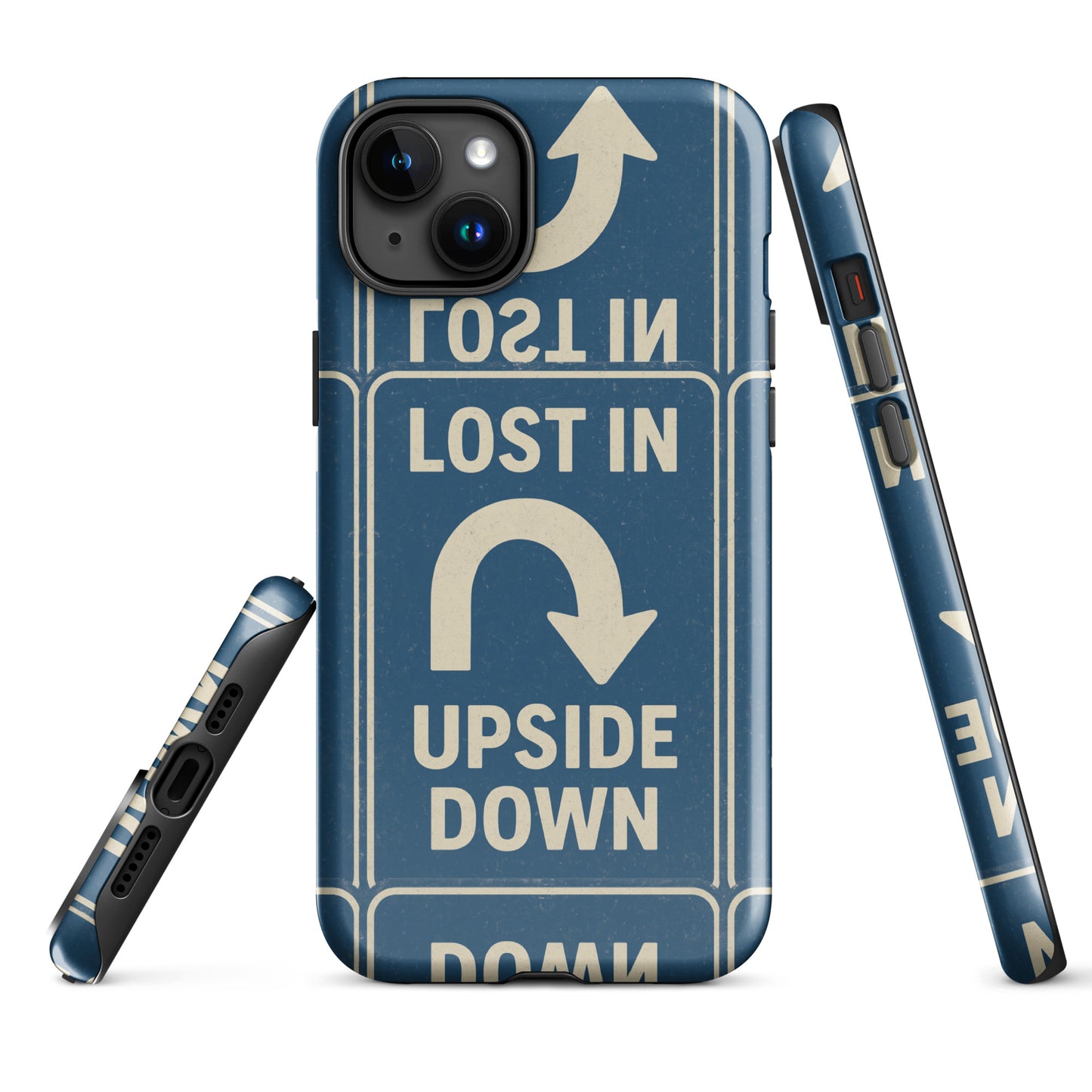 Lost in the Upside Down Tough Case for iPhone®  from Rare Plus Apparel – unique movie & pop culture inspired design.