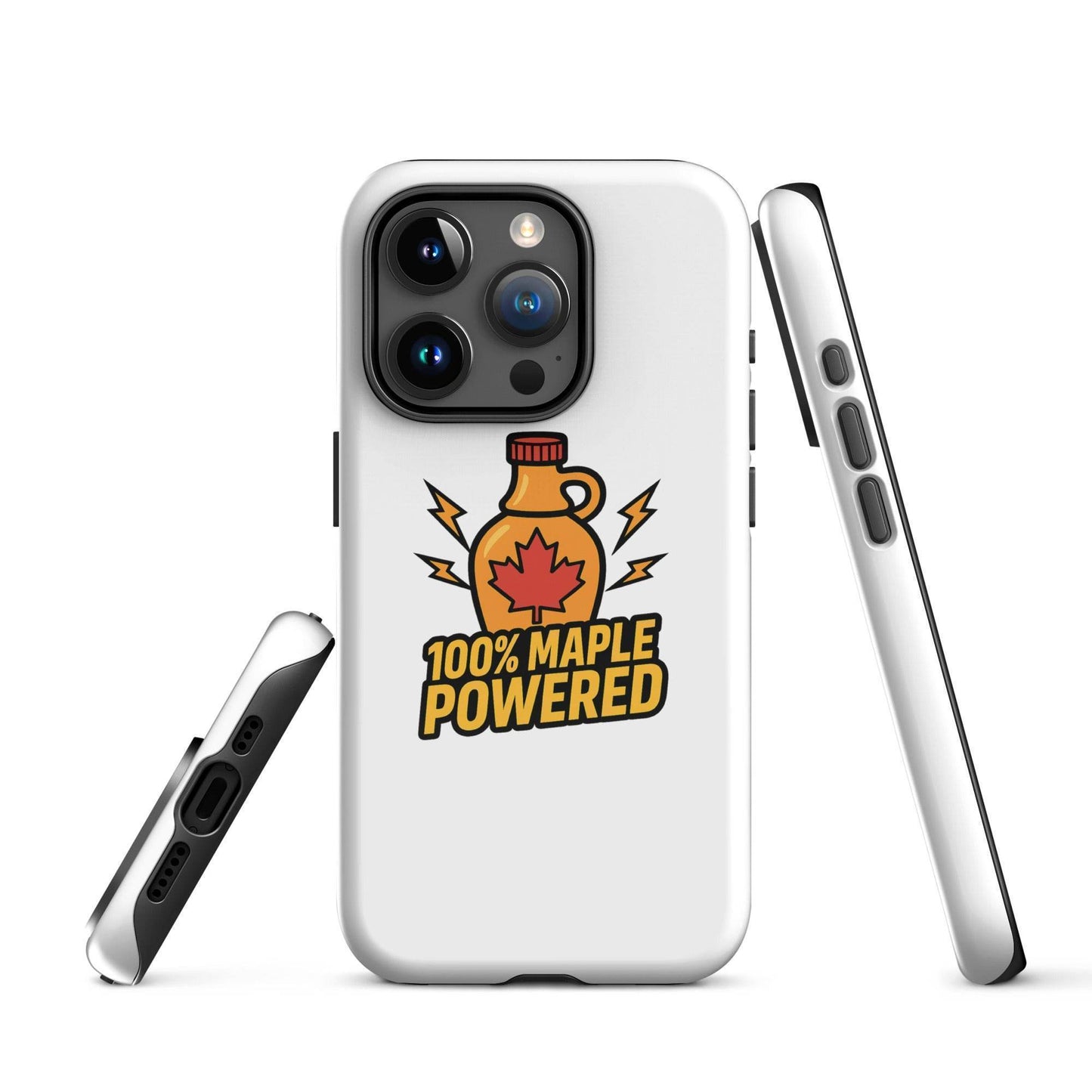 100% Maple Powered Tough Case for iPhone®  from Rare Plus Apparel – unique movie & pop culture inspired design.