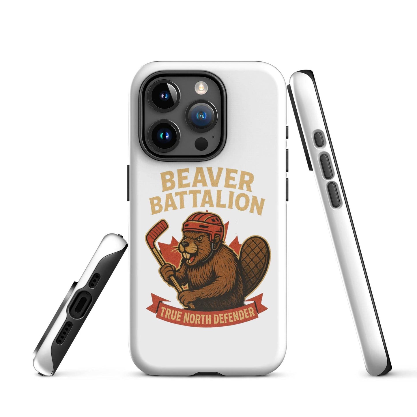 Beaver Battalion – True North Defender Tough Case for iPhone®  from Rare Plus Apparel – unique movie & pop culture inspired design.