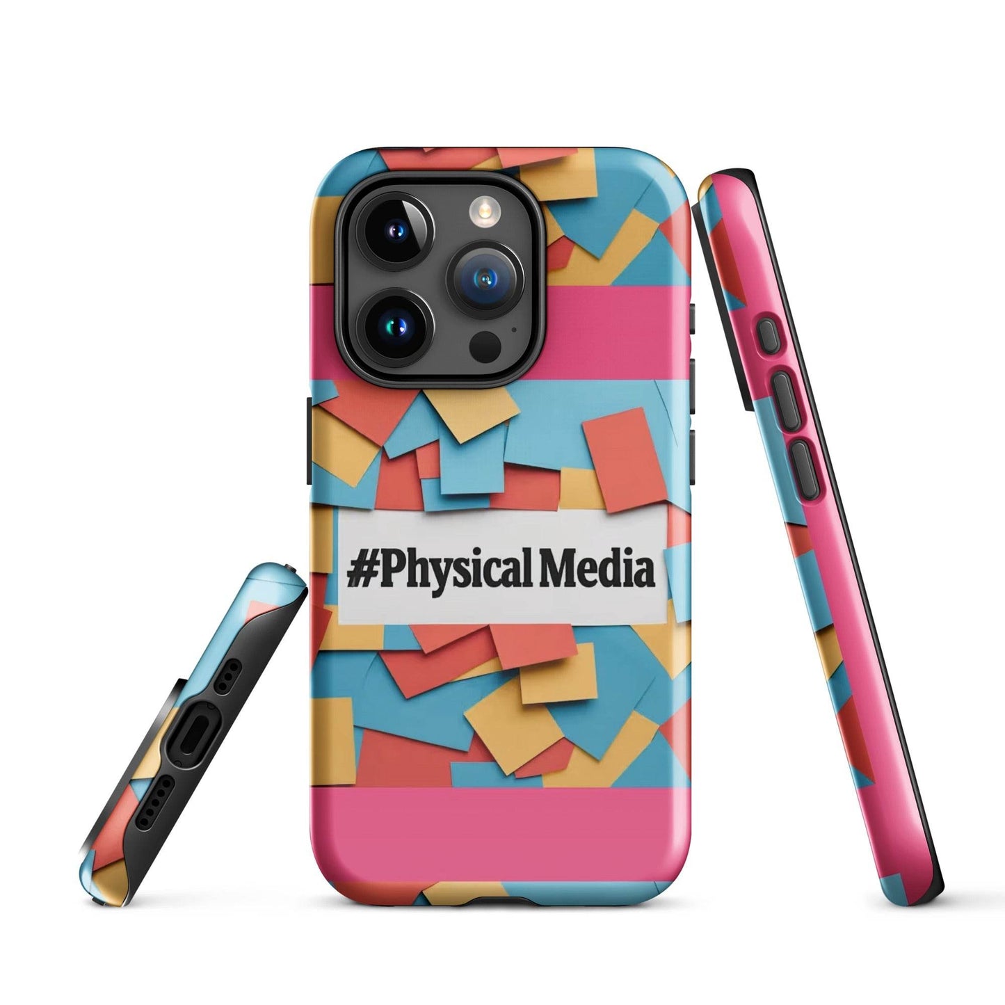 #PhysicalMedia Tough Case for iPhone® - Rare Plus Apparel!