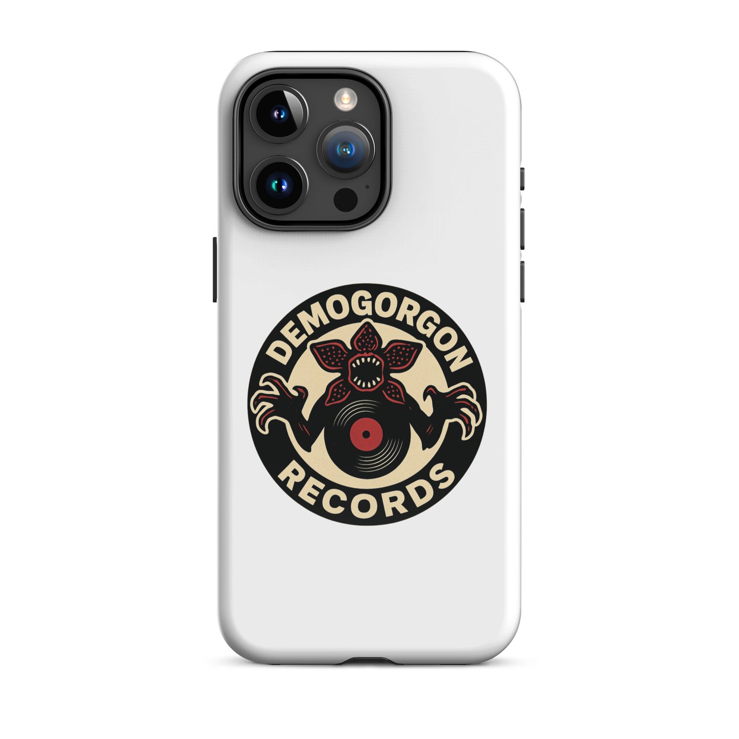 Demogorgon Records Tough Case for iPhone®  from Rare Plus Apparel – unique movie & pop culture inspired design.