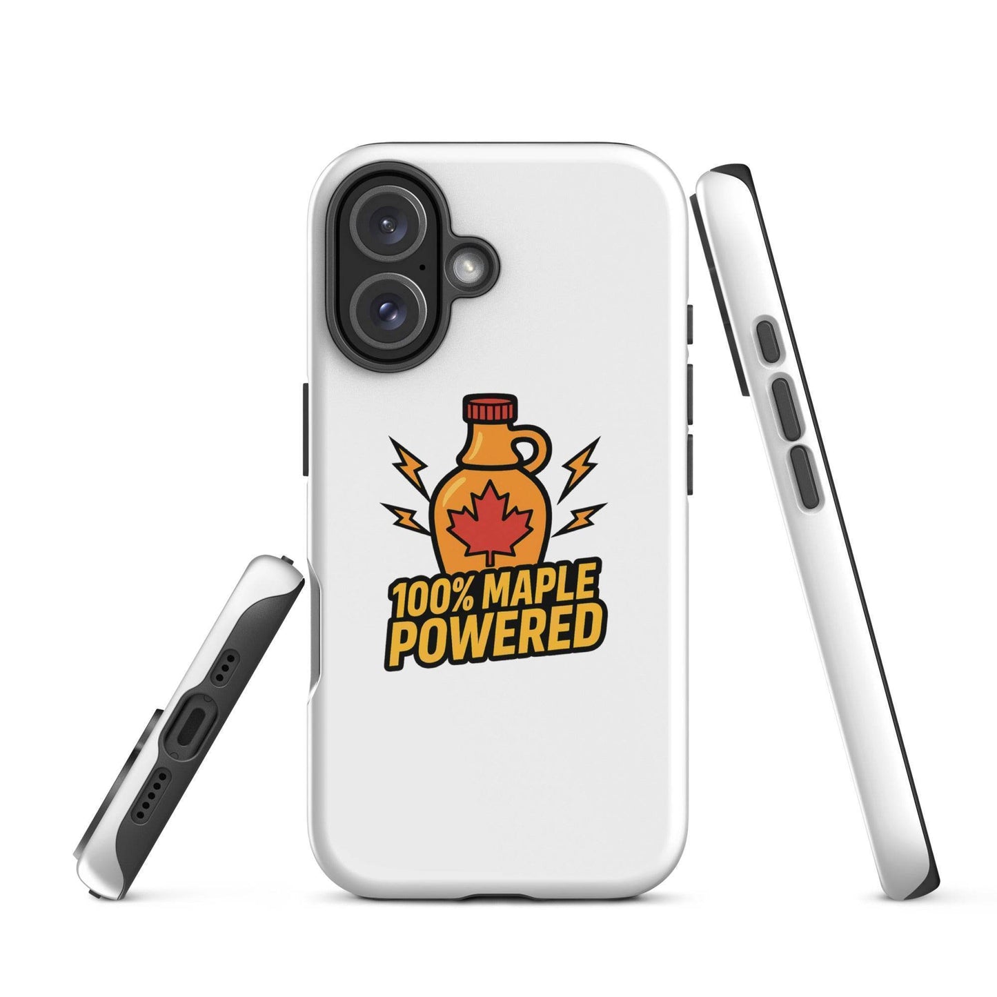 100% Maple Powered Tough Case for iPhone®  from Rare Plus Apparel – unique movie & pop culture inspired design.