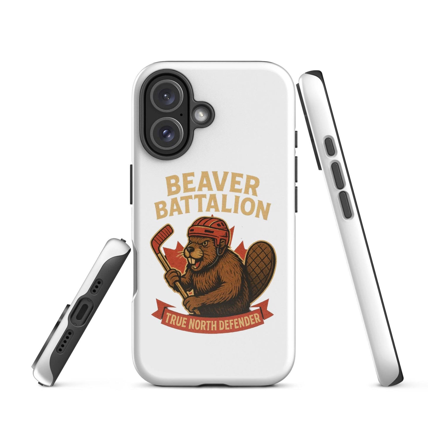 Beaver Battalion – True North Defender Tough Case for iPhone®  from Rare Plus Apparel – unique movie & pop culture inspired design.