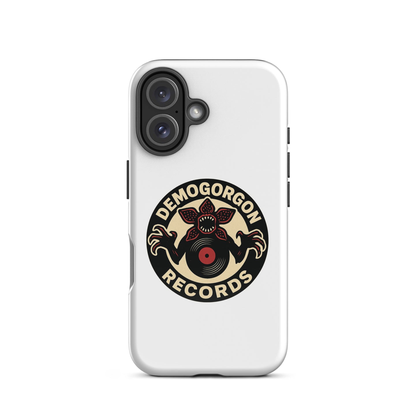 Demogorgon Records Tough Case for iPhone®  from Rare Plus Apparel – unique movie & pop culture inspired design.