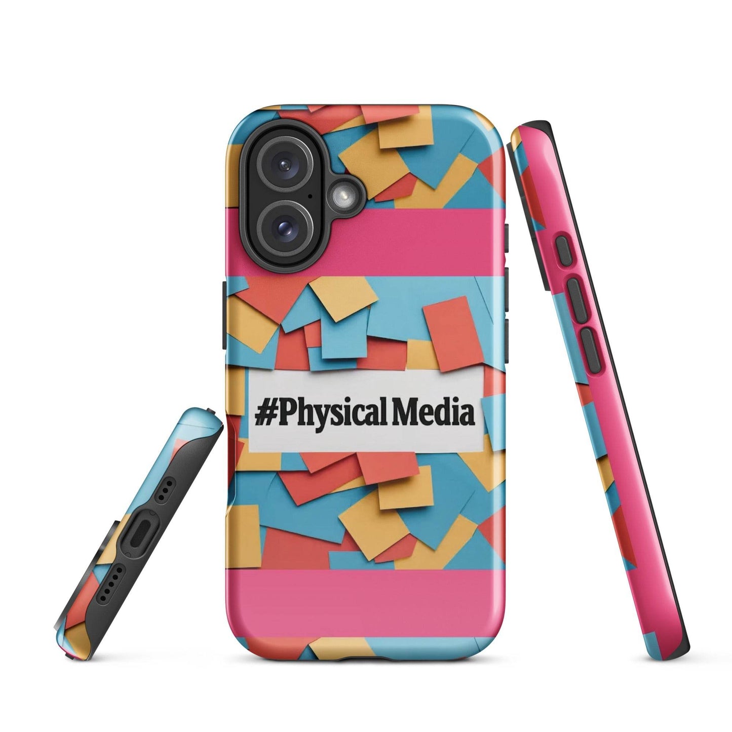 #PhysicalMedia Tough Case for iPhone® - Rare Plus Apparel!